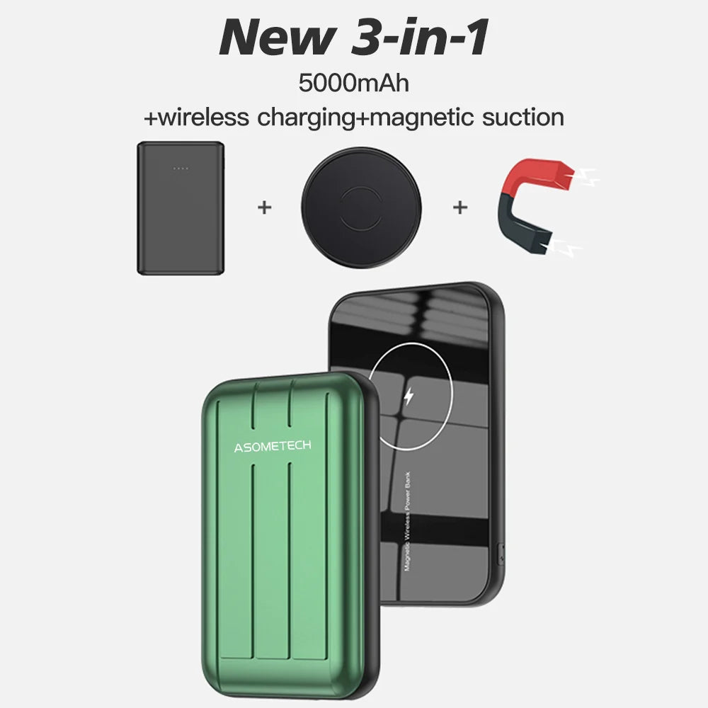 Wireless Charger Magnetic Power Bank 5000mAh Powerbank