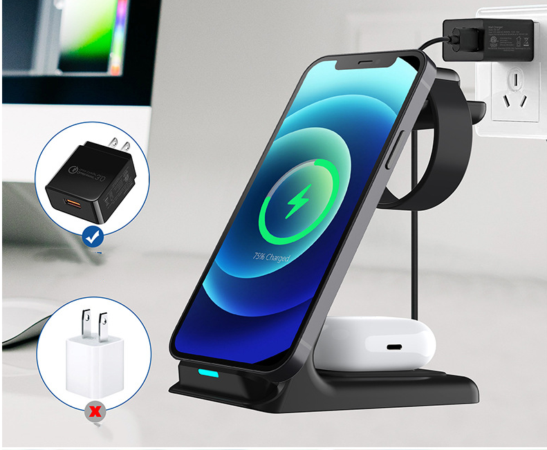 Wireless Charger 4 In 1  For AppleI Watch Charging Station