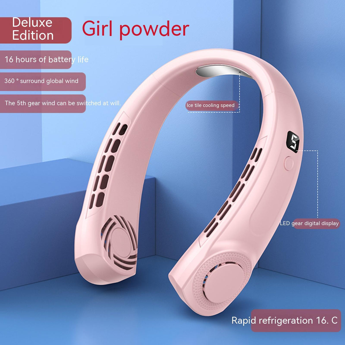 Hands-Free Portable Neck Fan