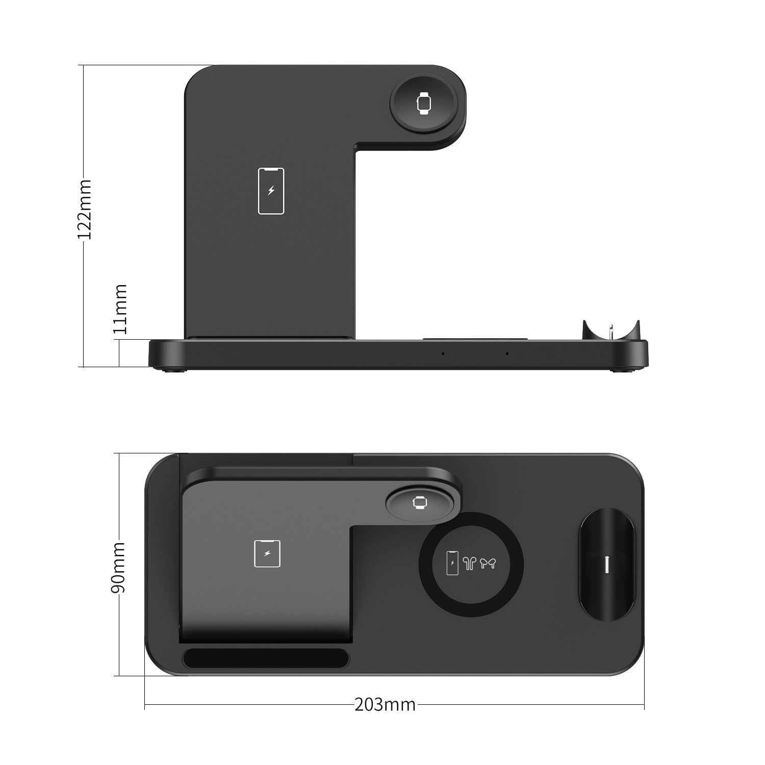 Wireless Charger 4 In 1  For Fast Phone Watches Station