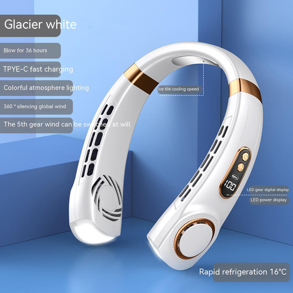 Hands-Free Portable Neck Fan