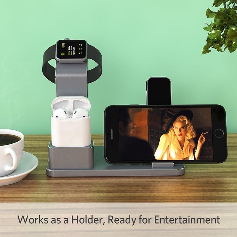 Wireless Charger 4 In 1  For Fast Dock Holders Station
