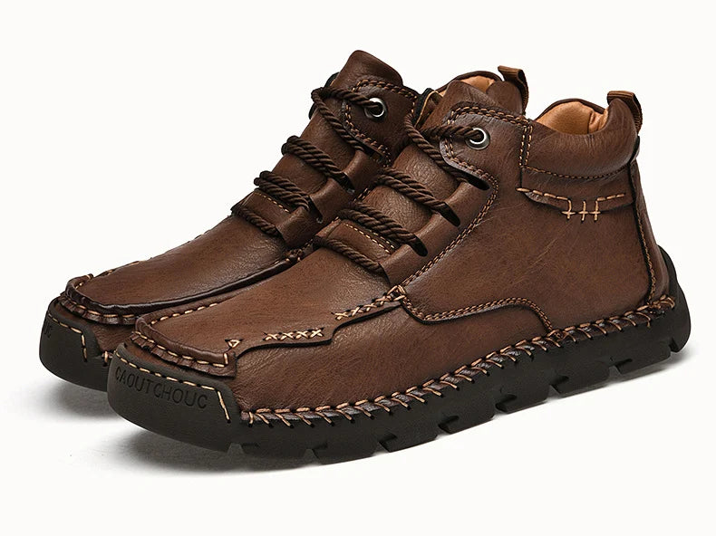 Men's Retro Casual Velvet Warm Cotton Shoes