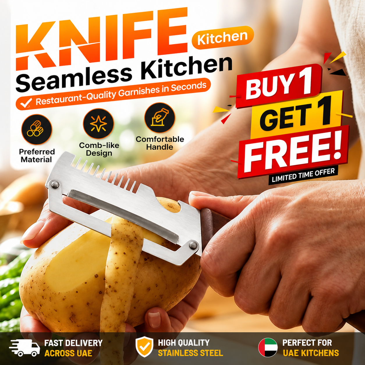 Multifunctional Vegetable Peeler | مقشرة الخضروات متعددة الاستخدامات