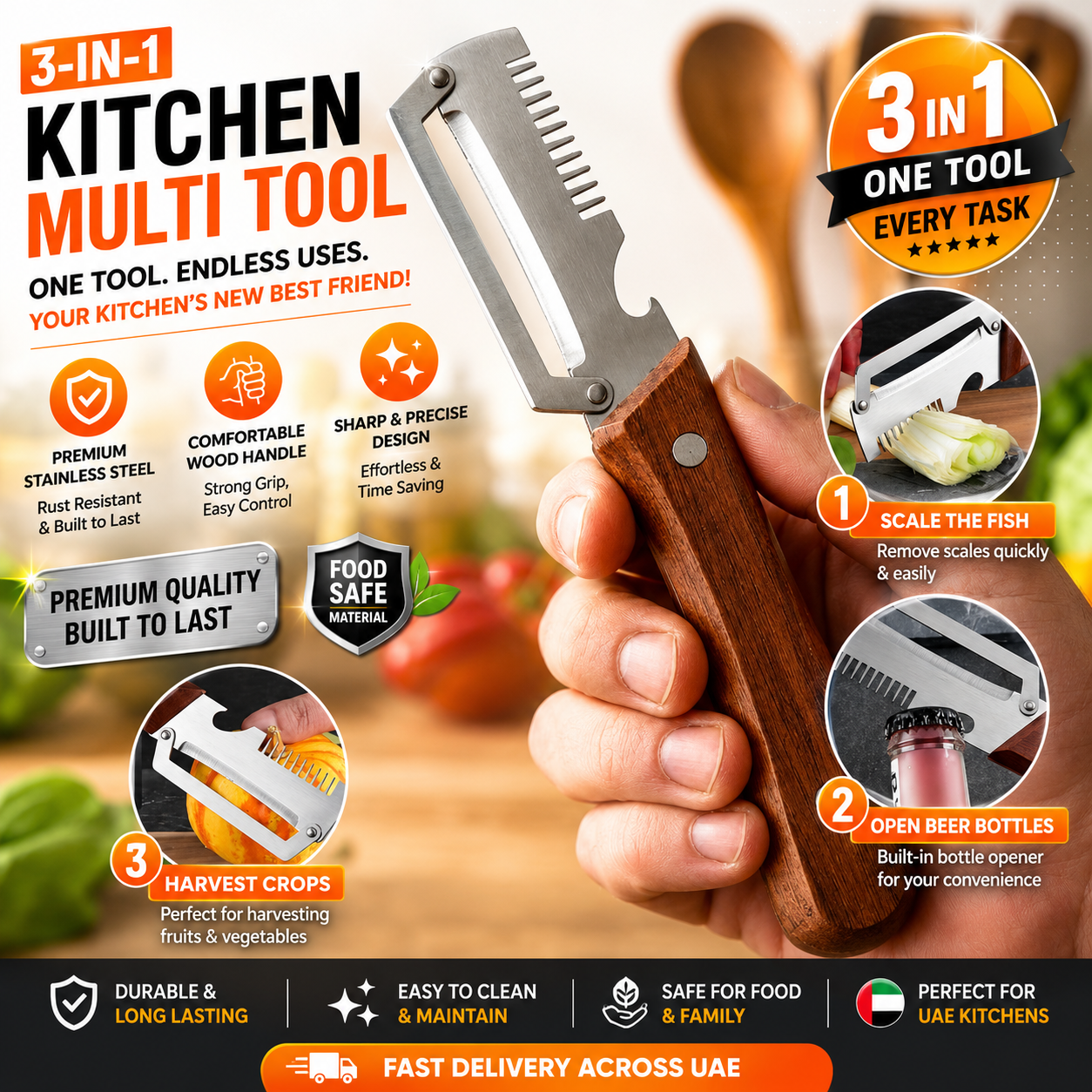 Multifunctional Vegetable Peeler | مقشرة الخضروات متعددة الاستخدامات