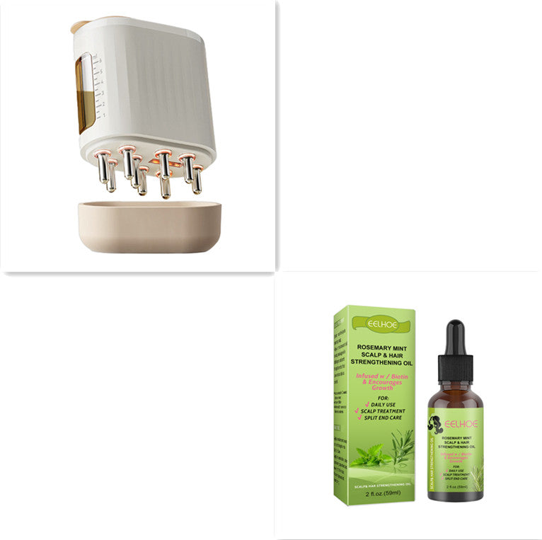 2 In 1 Electric Scalp Massager And Hair Oil Applicator Hair Massager
