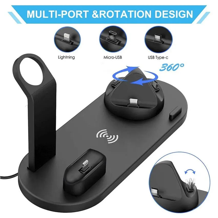 Wireless Charger 4 In 1 Charging Station For AppleI Watch