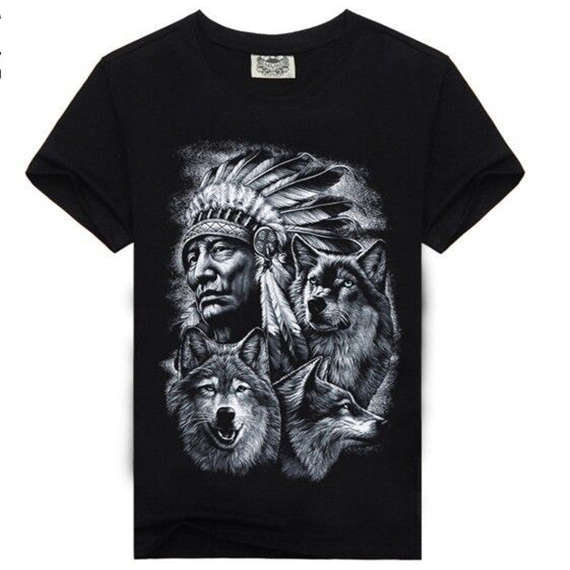 Men's Smooth 3D Print T-Shirt 3D Digital